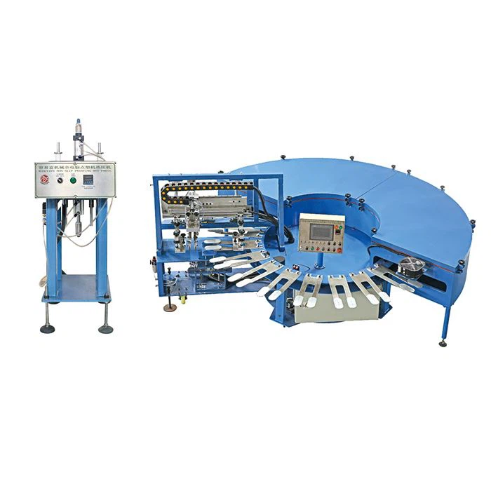 靴下接着剤打点機